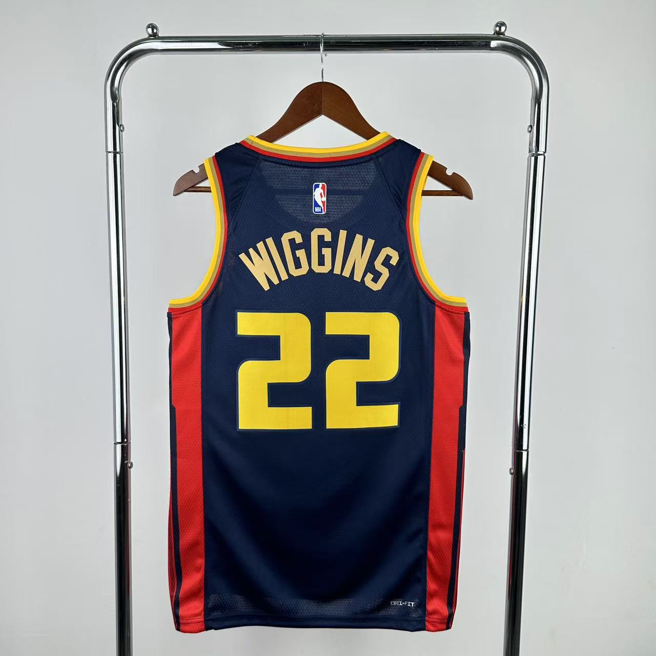 Men Golden State Warriors #22 Wiggins Drak Blue City Edition Season Nike 2025 NBA Jersey->golden state warriors->NBA Jersey